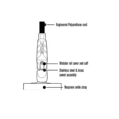FCS 7' Straight Leash -Water Sports Shop FCS Re Leash
